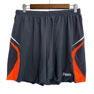 Asics shorts men's XL reflective mesh zipper‎ running walk athletic performance